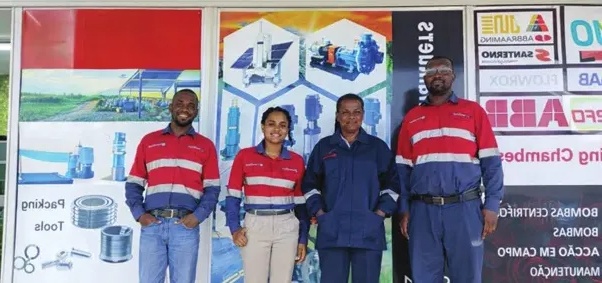 Equipe em exposição